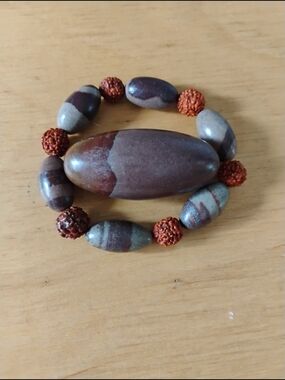 Shiva Lingam Stone And Bracelet